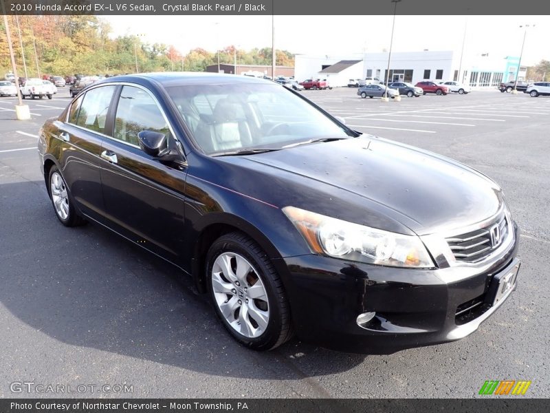 Crystal Black Pearl / Black 2010 Honda Accord EX-L V6 Sedan