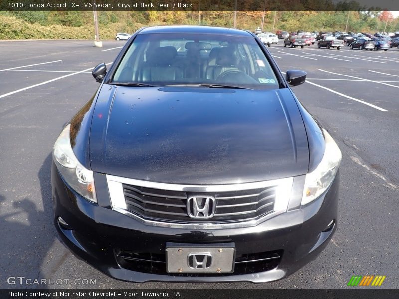 Crystal Black Pearl / Black 2010 Honda Accord EX-L V6 Sedan