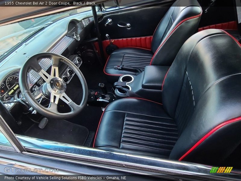 Black / Black 1955 Chevrolet Bel Air 2 Door Coupe