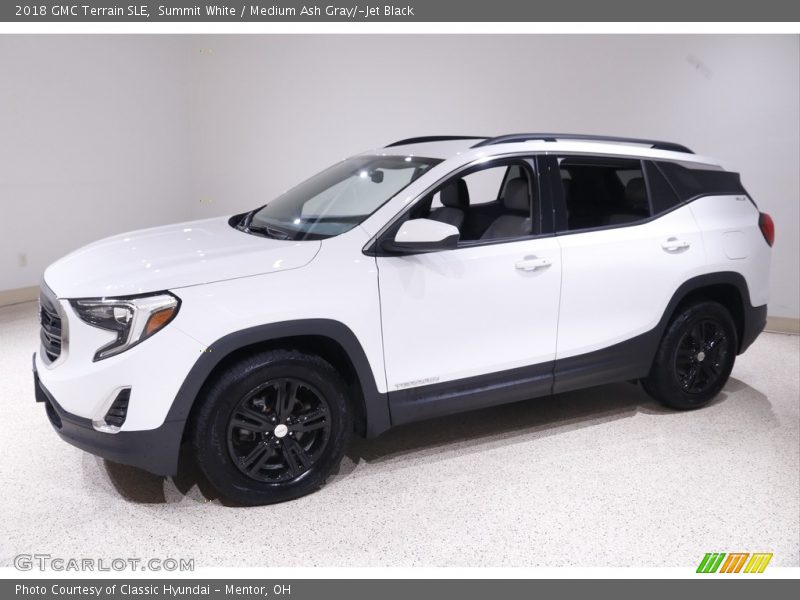 Summit White / Medium Ash Gray/­Jet Black 2018 GMC Terrain SLE
