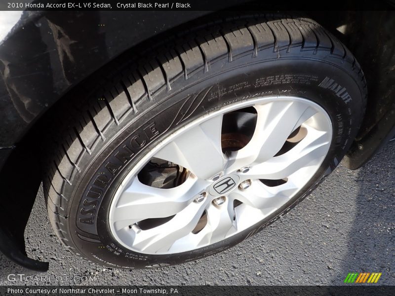 Crystal Black Pearl / Black 2010 Honda Accord EX-L V6 Sedan