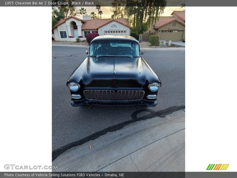 Black / Black 1955 Chevrolet Bel Air 2 Door Coupe