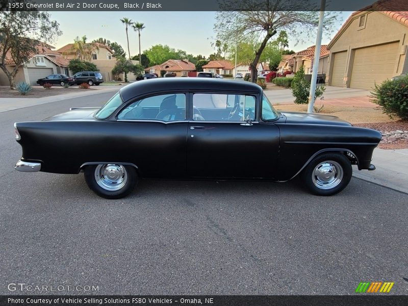 Black / Black 1955 Chevrolet Bel Air 2 Door Coupe