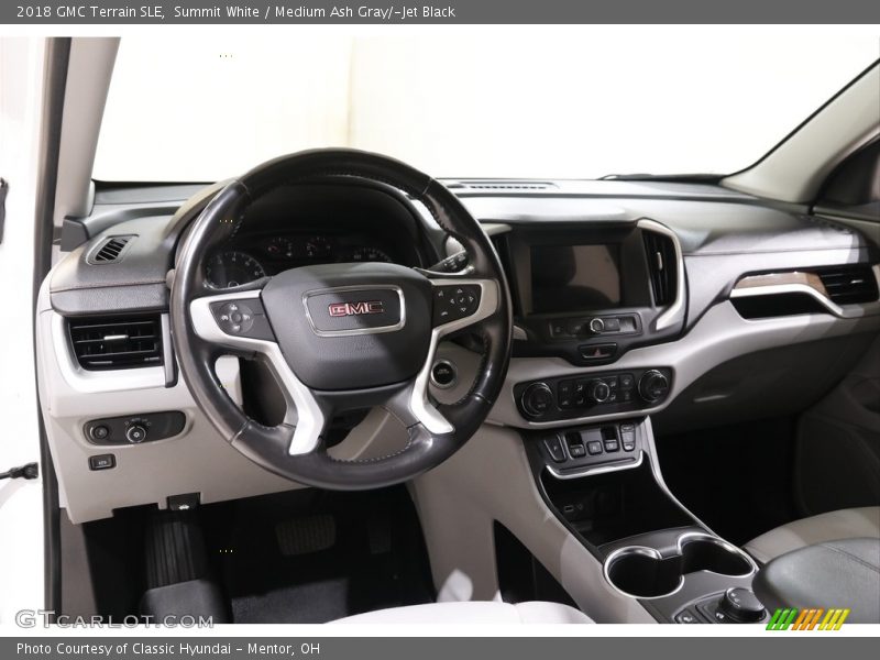 Summit White / Medium Ash Gray/­Jet Black 2018 GMC Terrain SLE
