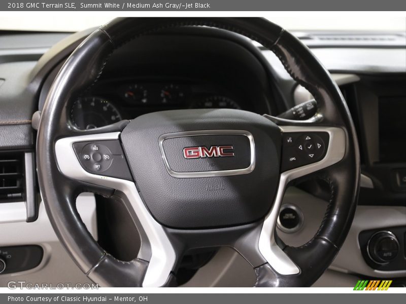 Summit White / Medium Ash Gray/­Jet Black 2018 GMC Terrain SLE