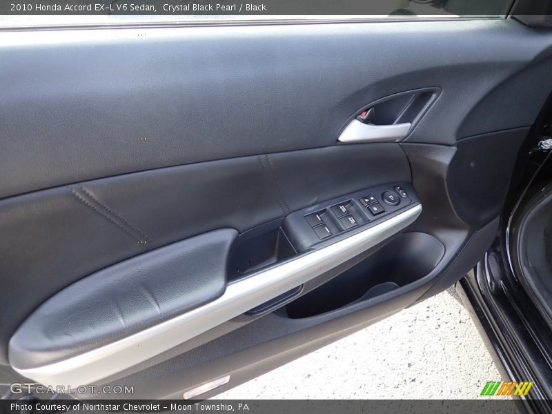 Crystal Black Pearl / Black 2010 Honda Accord EX-L V6 Sedan