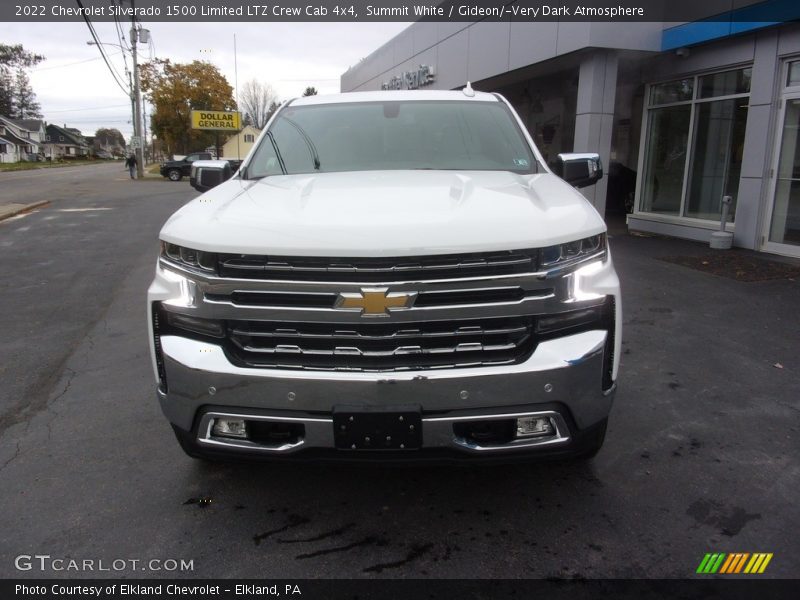 Summit White / Gideon/­Very Dark Atmosphere 2022 Chevrolet Silverado 1500 Limited LTZ Crew Cab 4x4