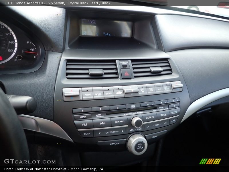 Crystal Black Pearl / Black 2010 Honda Accord EX-L V6 Sedan