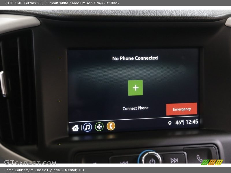 Summit White / Medium Ash Gray/­Jet Black 2018 GMC Terrain SLE