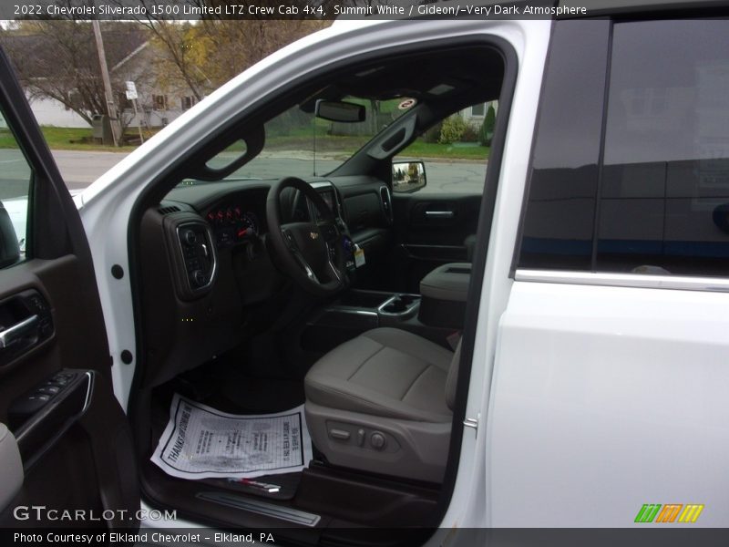 Summit White / Gideon/­Very Dark Atmosphere 2022 Chevrolet Silverado 1500 Limited LTZ Crew Cab 4x4