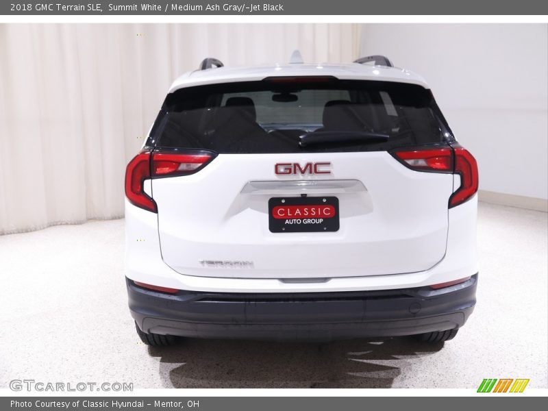 Summit White / Medium Ash Gray/­Jet Black 2018 GMC Terrain SLE