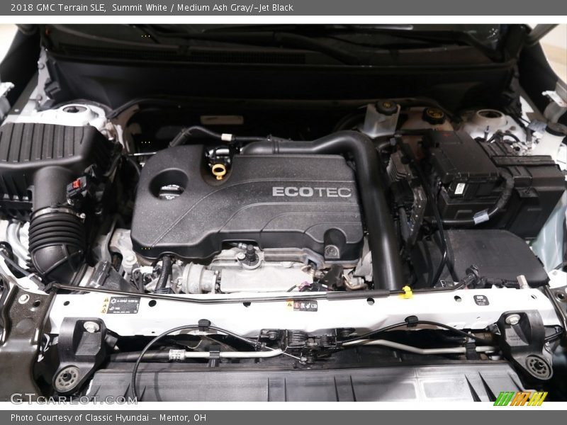 Summit White / Medium Ash Gray/­Jet Black 2018 GMC Terrain SLE