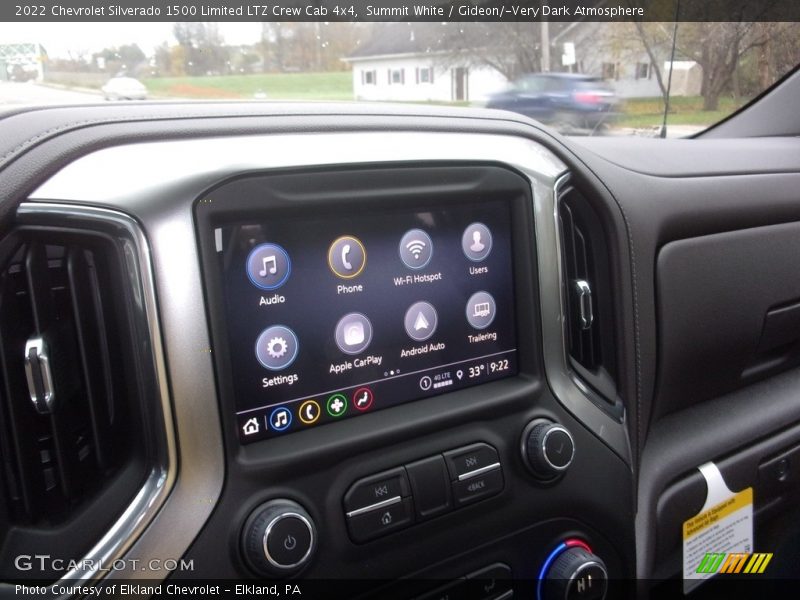 Summit White / Gideon/­Very Dark Atmosphere 2022 Chevrolet Silverado 1500 Limited LTZ Crew Cab 4x4
