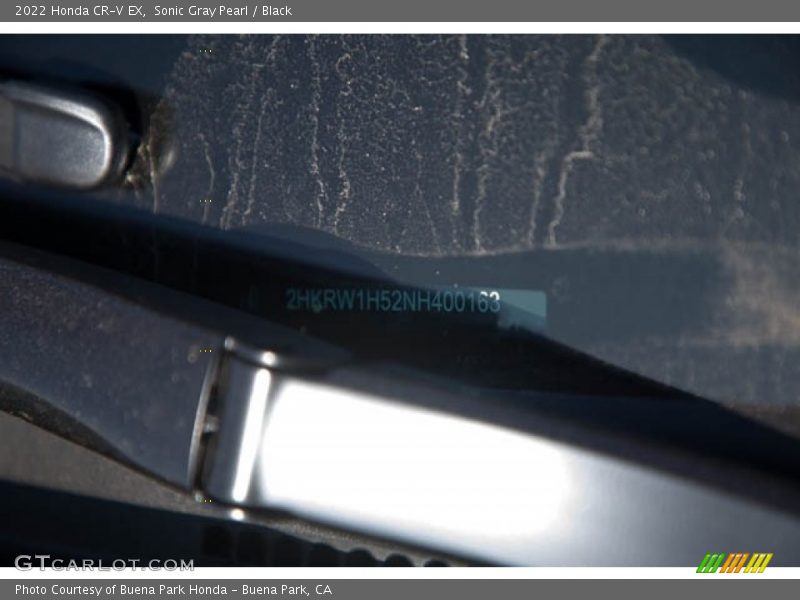 Sonic Gray Pearl / Black 2022 Honda CR-V EX