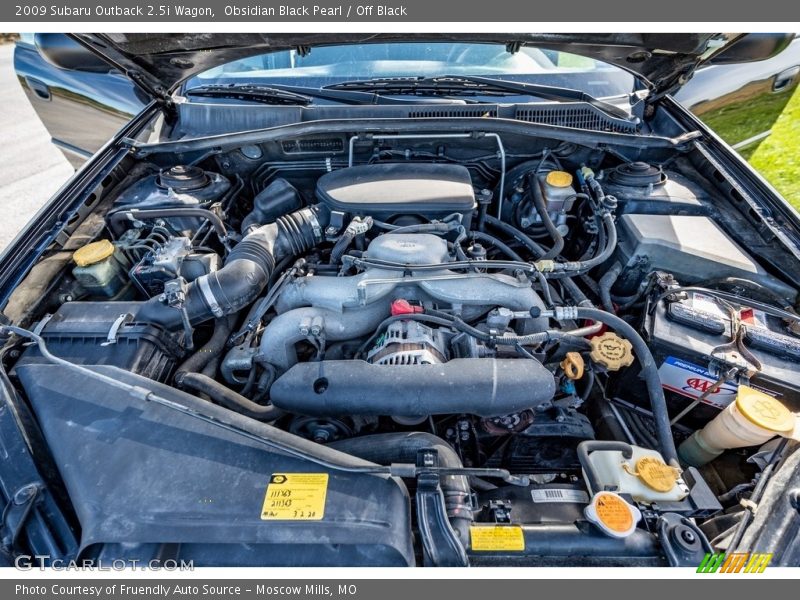 Obsidian Black Pearl / Off Black 2009 Subaru Outback 2.5i Wagon