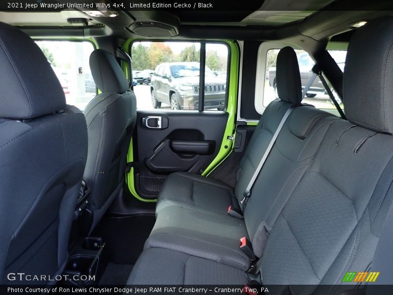 Rear Seat of 2021 Wrangler Unlimited Willys 4x4