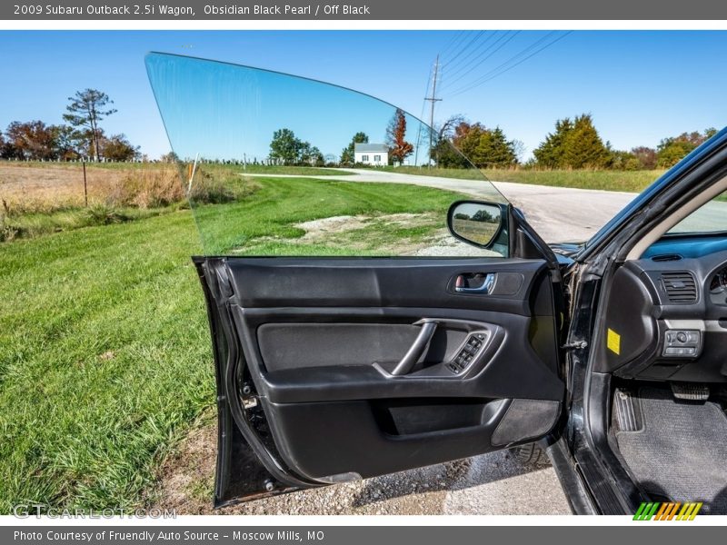 Obsidian Black Pearl / Off Black 2009 Subaru Outback 2.5i Wagon