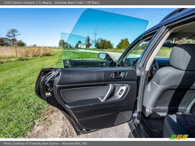 Obsidian Black Pearl / Off Black 2009 Subaru Outback 2.5i Wagon
