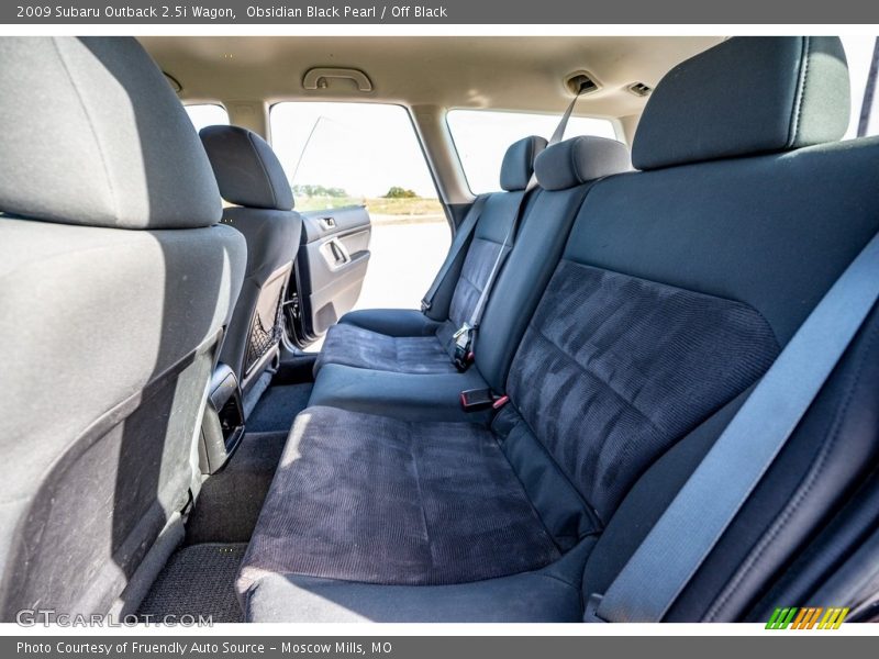 Obsidian Black Pearl / Off Black 2009 Subaru Outback 2.5i Wagon