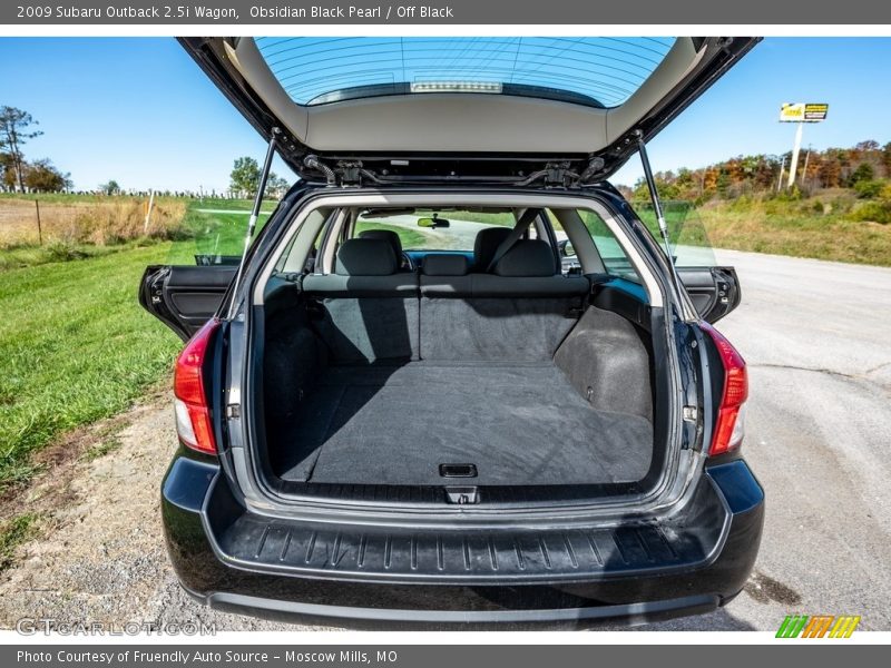 Obsidian Black Pearl / Off Black 2009 Subaru Outback 2.5i Wagon