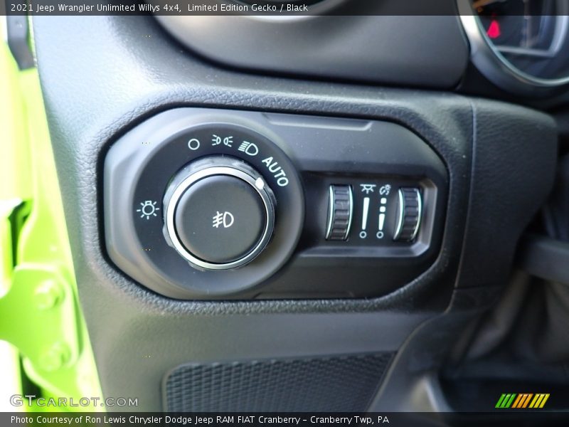 Controls of 2021 Wrangler Unlimited Willys 4x4