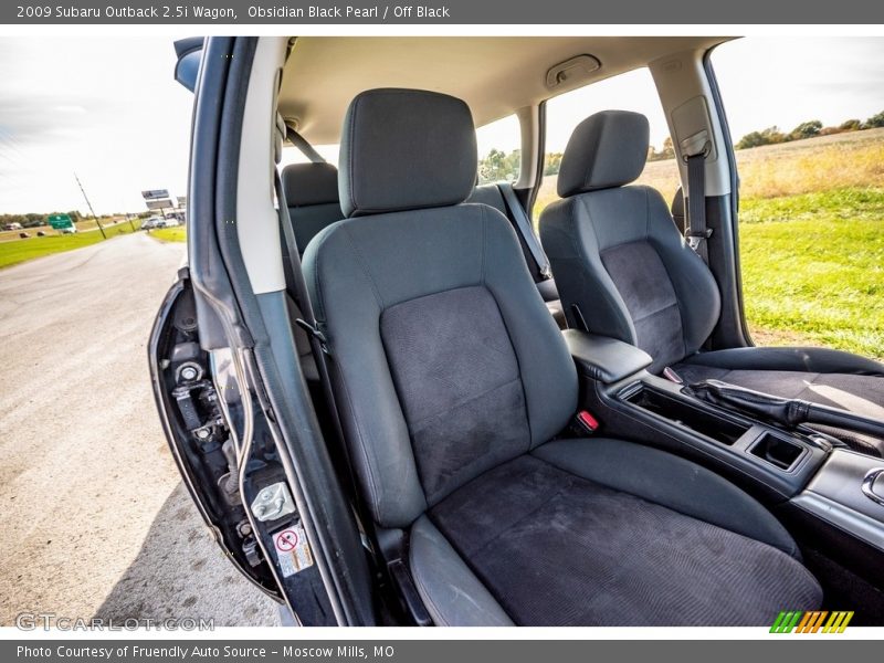 Obsidian Black Pearl / Off Black 2009 Subaru Outback 2.5i Wagon