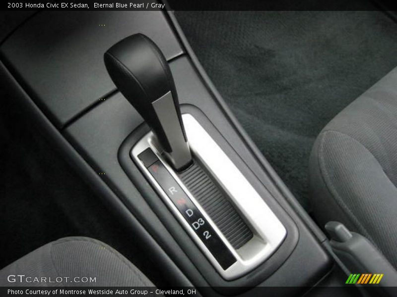 Eternal Blue Pearl / Gray 2003 Honda Civic EX Sedan