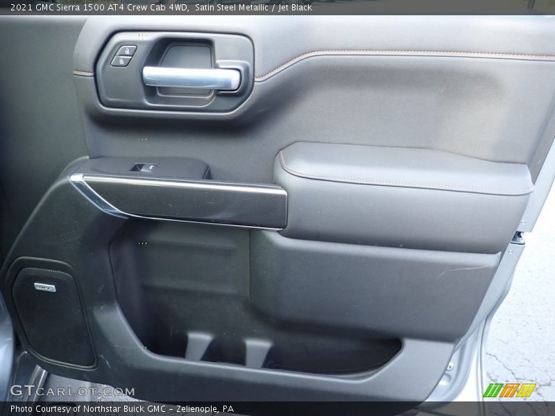 Satin Steel Metallic / Jet Black 2021 GMC Sierra 1500 AT4 Crew Cab 4WD