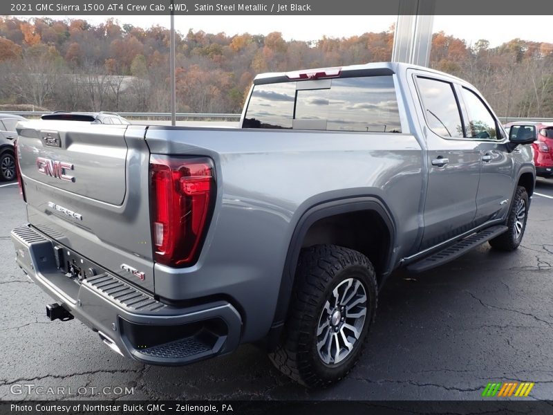 Satin Steel Metallic / Jet Black 2021 GMC Sierra 1500 AT4 Crew Cab 4WD