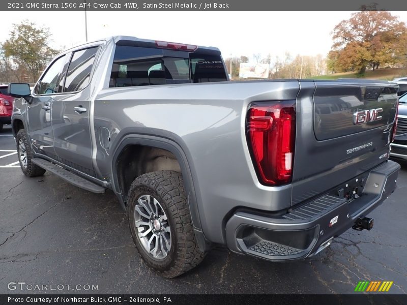 Satin Steel Metallic / Jet Black 2021 GMC Sierra 1500 AT4 Crew Cab 4WD