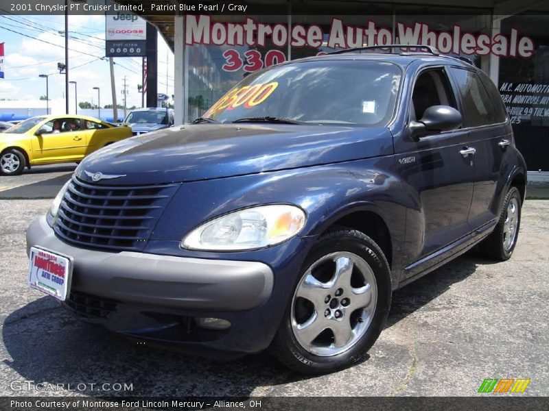 Patriot Blue Pearl / Gray 2001 Chrysler PT Cruiser Limited