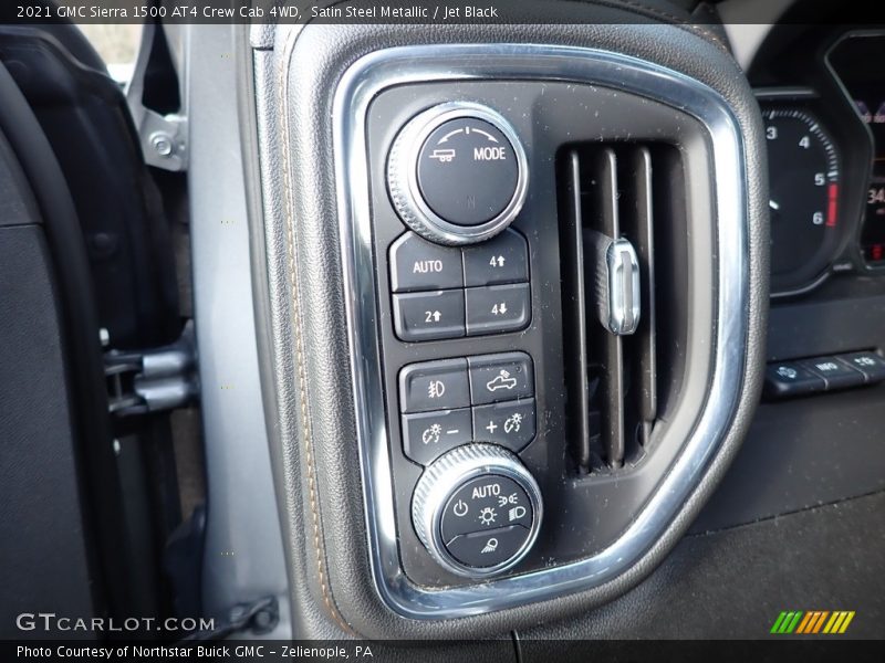 Satin Steel Metallic / Jet Black 2021 GMC Sierra 1500 AT4 Crew Cab 4WD