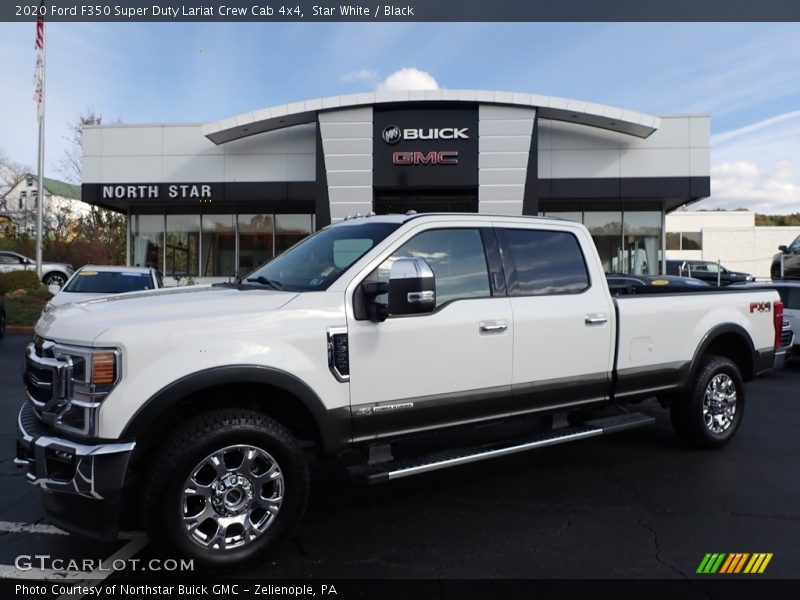Star White / Black 2020 Ford F350 Super Duty Lariat Crew Cab 4x4