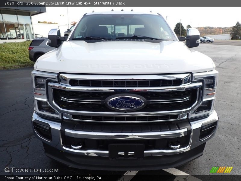 Star White / Black 2020 Ford F350 Super Duty Lariat Crew Cab 4x4