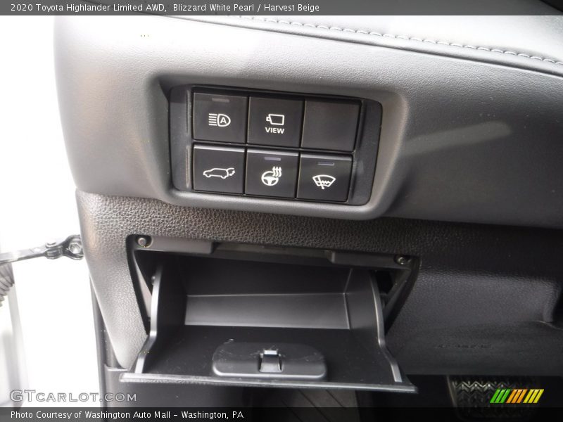 Blizzard White Pearl / Harvest Beige 2020 Toyota Highlander Limited AWD