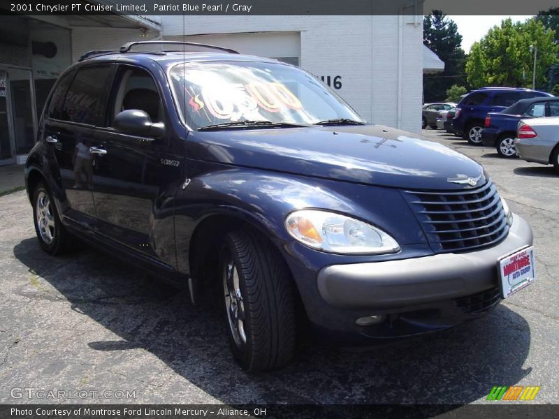 Patriot Blue Pearl / Gray 2001 Chrysler PT Cruiser Limited