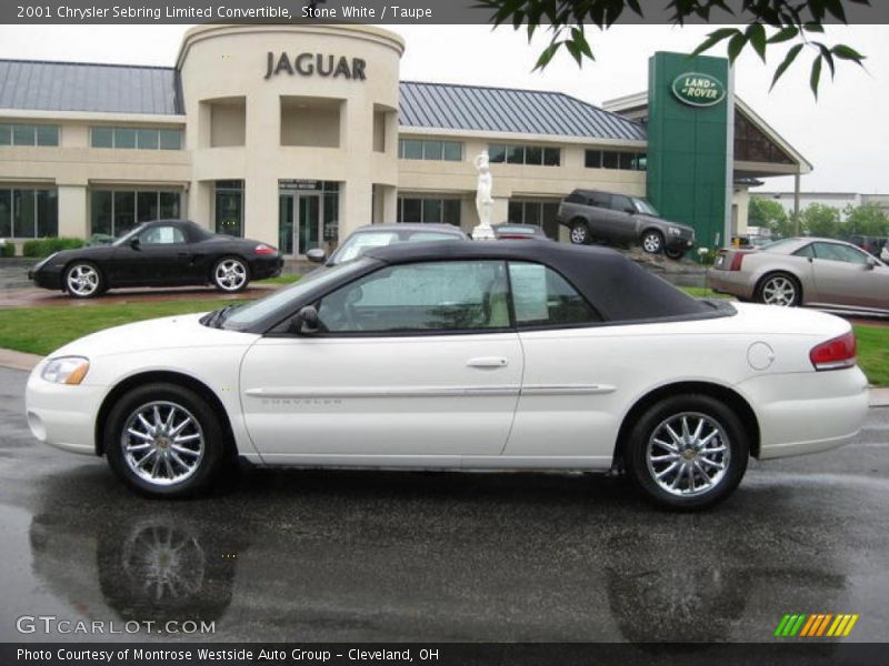 Stone White / Taupe 2001 Chrysler Sebring Limited Convertible