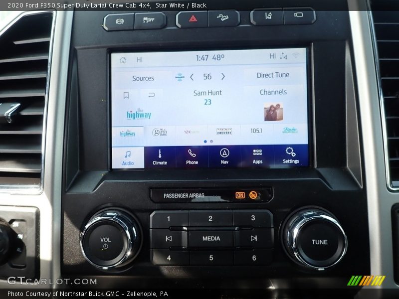 Star White / Black 2020 Ford F350 Super Duty Lariat Crew Cab 4x4