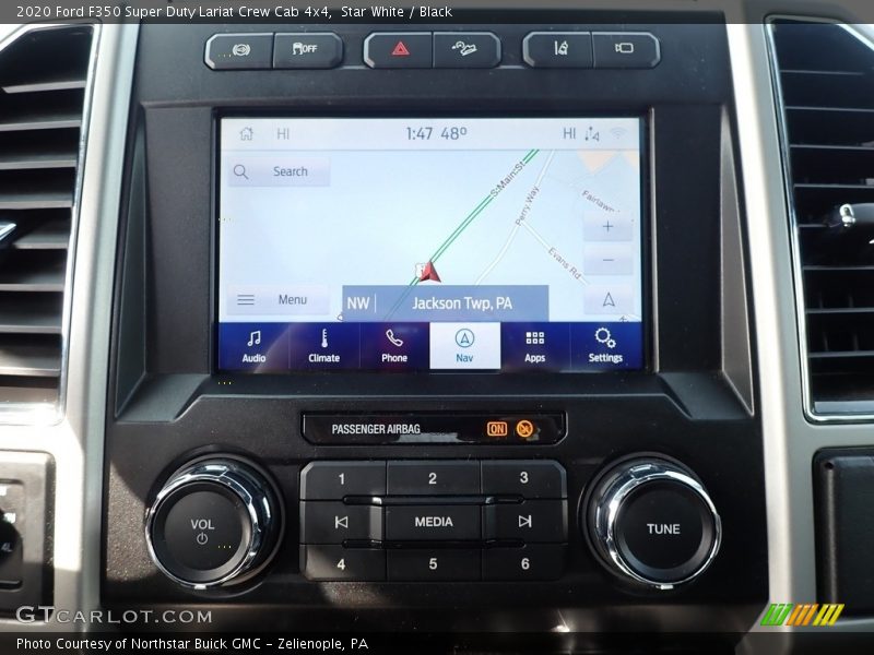 Star White / Black 2020 Ford F350 Super Duty Lariat Crew Cab 4x4