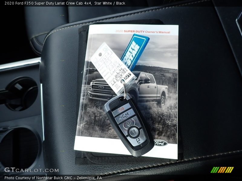 Star White / Black 2020 Ford F350 Super Duty Lariat Crew Cab 4x4