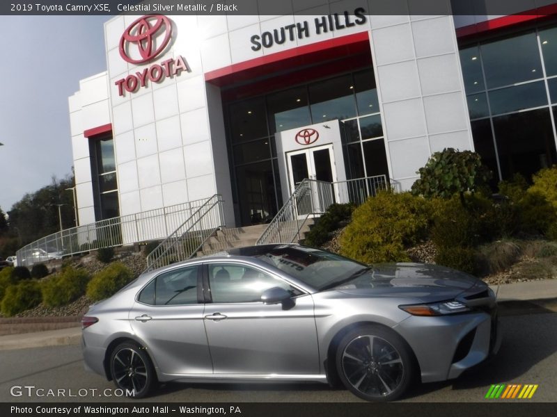 Celestial Silver Metallic / Black 2019 Toyota Camry XSE