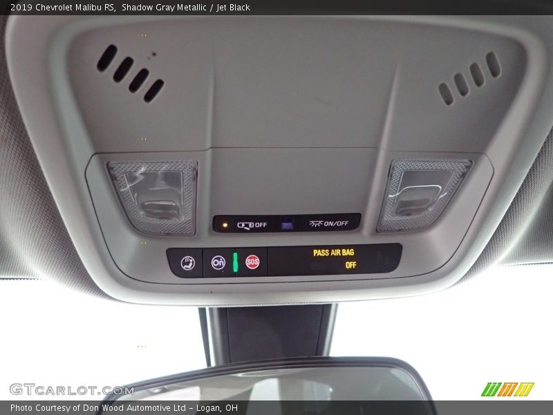 Shadow Gray Metallic / Jet Black 2019 Chevrolet Malibu RS