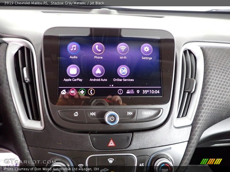 Shadow Gray Metallic / Jet Black 2019 Chevrolet Malibu RS