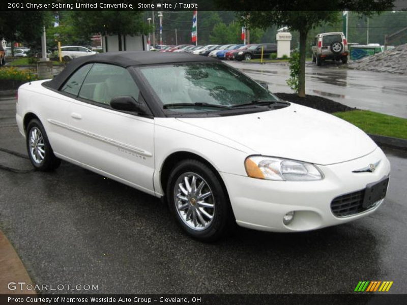 Stone White / Taupe 2001 Chrysler Sebring Limited Convertible