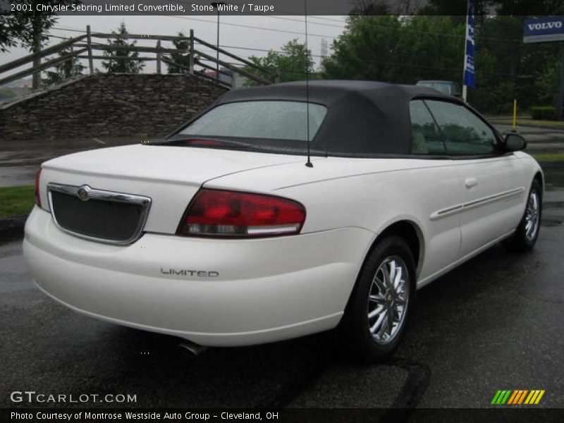 Stone White / Taupe 2001 Chrysler Sebring Limited Convertible