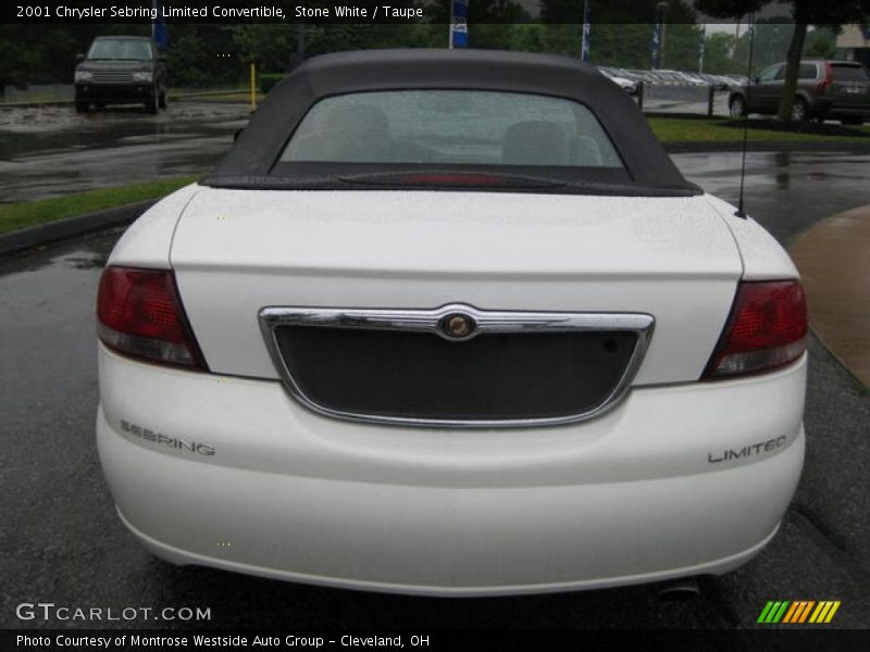 Stone White / Taupe 2001 Chrysler Sebring Limited Convertible