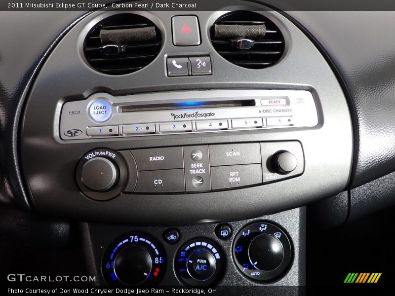 Controls of 2011 Eclipse GT Coupe