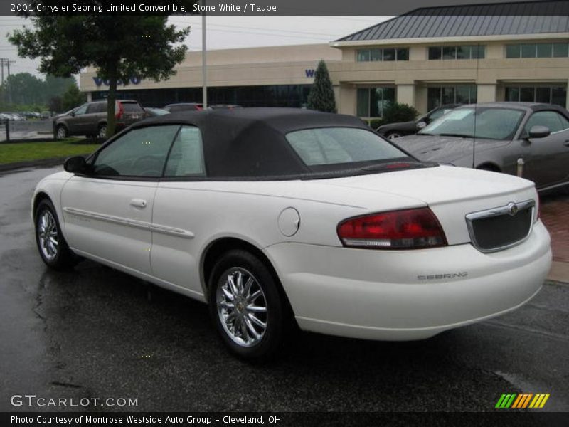 Stone White / Taupe 2001 Chrysler Sebring Limited Convertible