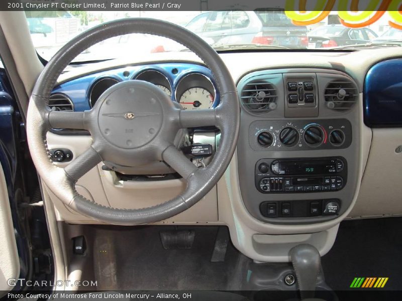 Patriot Blue Pearl / Gray 2001 Chrysler PT Cruiser Limited