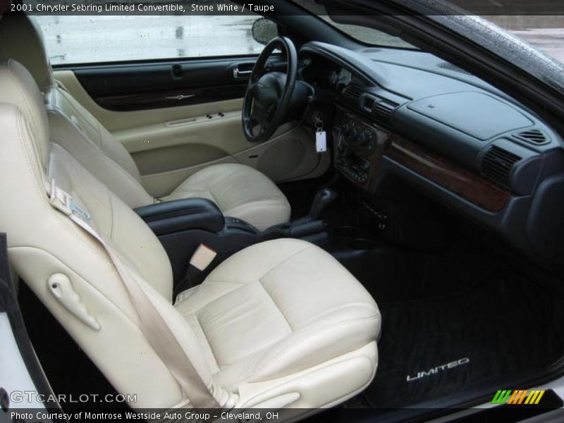 Stone White / Taupe 2001 Chrysler Sebring Limited Convertible